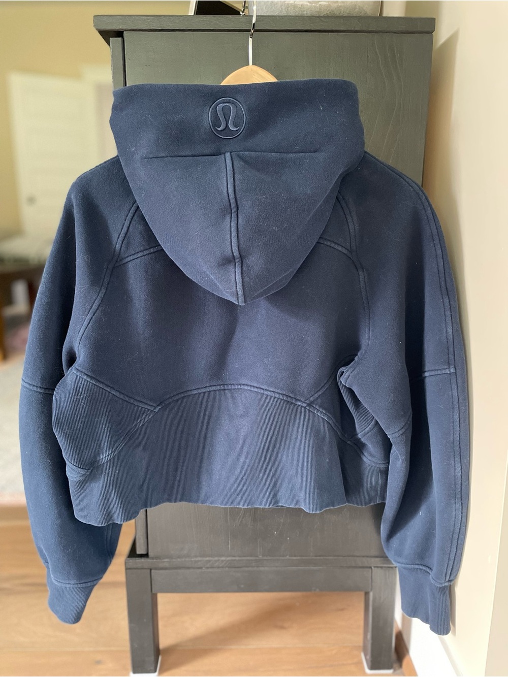 Lululemon Oversized Scuba Half-Zip Hoodie, Navy, XS/S - Picture 6 of 7